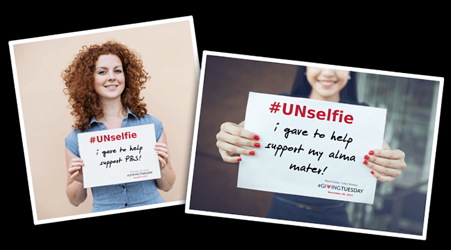 Giving Tuesday unselfie social media campaign luxgive