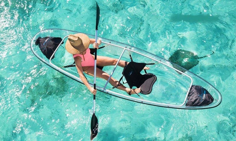 glass bottom kayaking turks and caicos